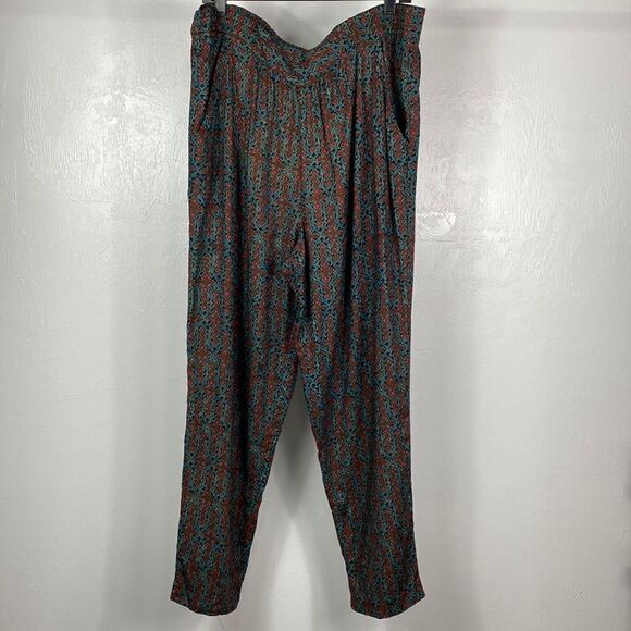 Carole Little printed high rise pull on pants size 14 - Picture 1 of 10